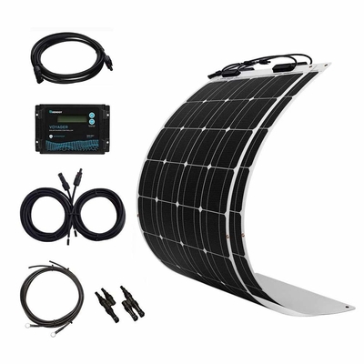 350 el panel monocristalino solar flexible fino de las PC 175W de Kit With 2 de los paneles del vatio