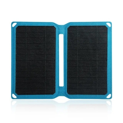 Panel solar plegable portátil 10W cargador de energía para acampar viajes senderismo