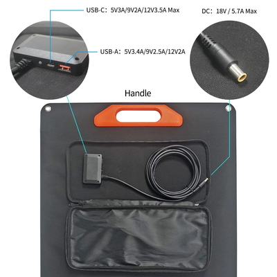 Cargador de batería accionado solar plegable del panel solar de la energía 80W 100W 160W