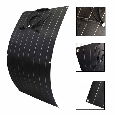 El panel solar monocristalino Bendable de 12V 100w flexible