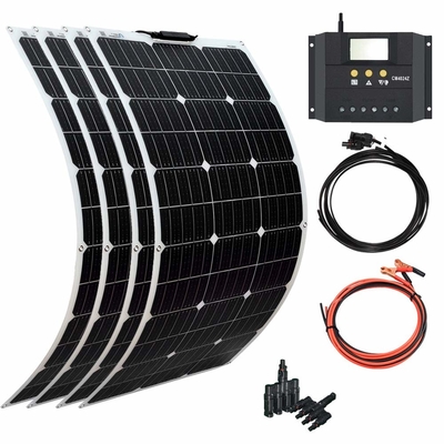 El panel solar amorfo flexible monocristalino 100W 12V 400W 40A