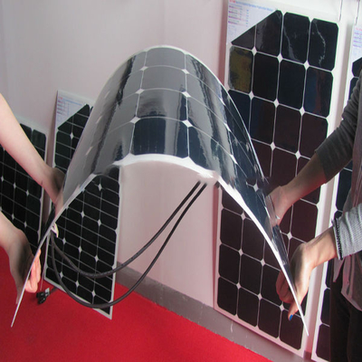 módulo solar monocristalino flexible fino de los paneles solares de 12V 110W para el barco del coche