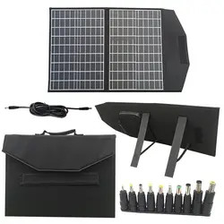 El panel plegable de la célula solar del panel solar 100W 18v 5 del doblez flexible para al aire libre casero