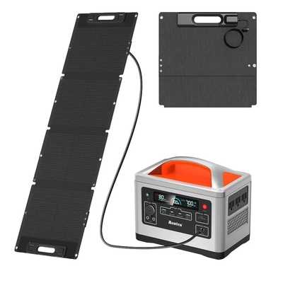 Central eléctrica recargable portátil para uso doméstico con mini paneles de energía solar plegables
