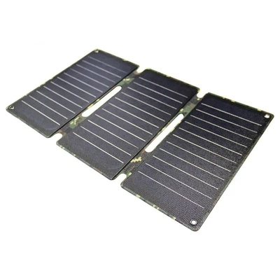 los paneles solares plegables del silicio monocristalino portátil del panel solar 21W del cargador USB 12V