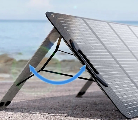 Negro completo impermeable de carga flexible plegable del panel solar de Mini Outdoor 100w