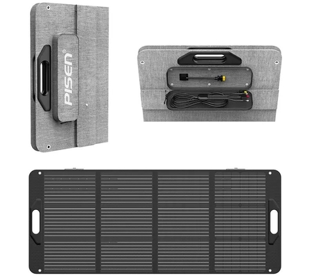 Negro completo impermeable de carga flexible plegable del panel solar de Mini Outdoor 100w