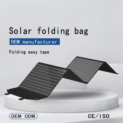 El panel solar plegable portátil flexible negro 100w para el cargador/acampar del ordenador portátil al aire libre