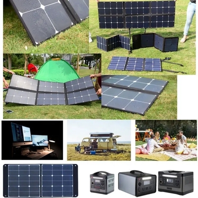 Prenda impermeable ligera 100w que dobla el cargador combinado solar del panel solar para al aire libre