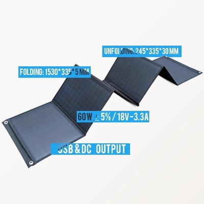 móvil plegable al aire libre de la célula del sistema del panel solar de 120W 300W 600W que carga para el hogar