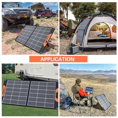 60W 100W 150W paneles solares plegables portátiles 200W para acampar al aire libre
