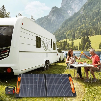 60W 100W 150W paneles solares plegables portátiles 200W para acampar al aire libre