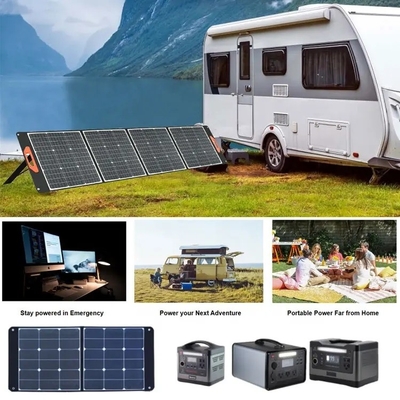 Nuevos equipos solares plegables portátiles altos de la caravana del panel solar 100W 200W del carport de la eficacia que acampan 120w con salidas del USB