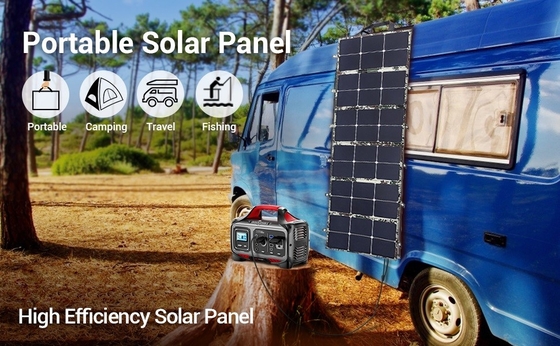110W el panel solar plegable del uso en el hogar del cargador de viaje del panel solar ETFE 6 portátiles plegables