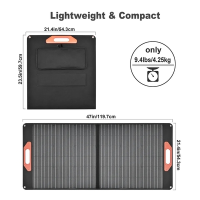 ETFE 100W Kit de carga plegable de paneles solares 60w 100w 3 plegados 5 plegados cada módulo individual