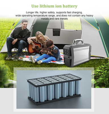 Onda sinusoidal pura solar portátil al aire libre de la CA del sistema de generador de la emergencia 300W 96000mAh