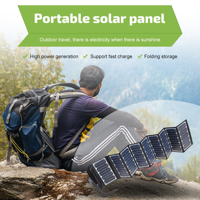 Panel Solar Plegable 60W Portátil Con Tecnología ETFE USB-C