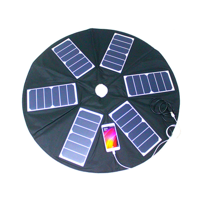 Cargador plegable 39w del panel solar del paraguas portátil impermeable con salida del Usb 2