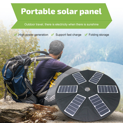 Cargador plegable 39w del panel solar del paraguas portátil impermeable con salida del Usb 2