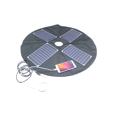cargador impermeable del panel solar del paraguas 20w con salida de 2 usb
