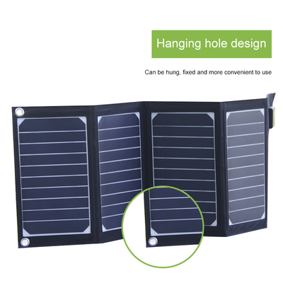 Cargador plegable solar del panel solar del cargador 20w con prenda impermeable de la salida del Usb 2