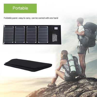 Cargador plegable solar del panel solar del cargador 20w con prenda impermeable de la salida del Usb 2