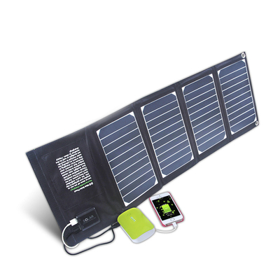 Cargador plegable portátil del panel solar IPX4 20 vatios con salida del Usb 2
