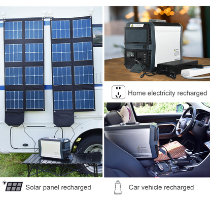el acampar con pilas portátil del inversor del sistema de generador del panel solar de 1500W 1010Wh