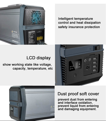 generador solar 1000W de 110V 220V Li Ion Power Station Bank Energy