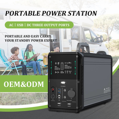 Central eléctrica portátil del inversor CPAP de la CA del generador del litio de la batería Lifepo4 1500w