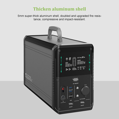 Central eléctrica solar portátil del generador de 1kw Lifepo4 220v 110v