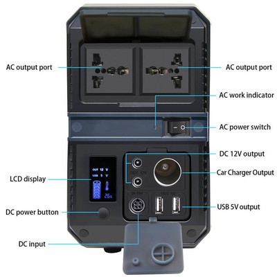 Central eléctrica móvil de UPS 500W del generador portátil de la central eléctrica que acampa con salida de la CA del USB DC