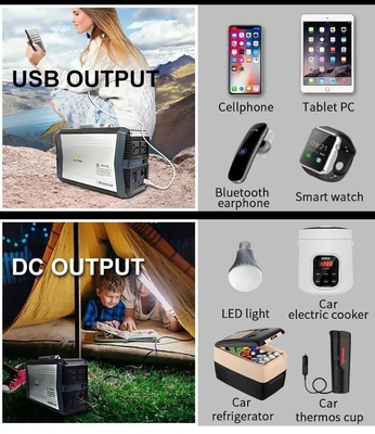 central eléctrica portátil del generador de 532wh BMS Battery Mobile Solar 500w