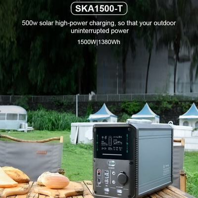 1500W Li Ion Power Station recargable para el almacenamiento al aire libre de la emergencia del viaje