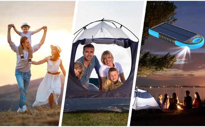 OEM energía solar del cargador del banco USB C del poder de 18W 10000mAh 1