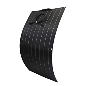 El panel solar monocristalino Bendable de 12V 100w flexible 0