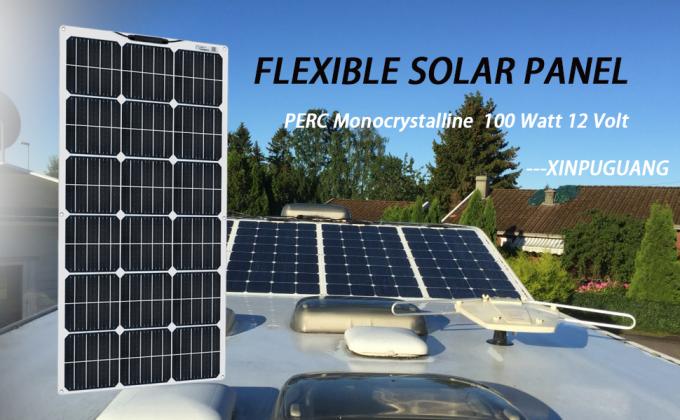 El panel solar amorfo flexible monocristalino 100W 12V 400W 40A 0